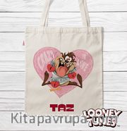 Askılı Bez Çanta - Looney Tunes - Crazy Love (BK-LT207) Lisanslı Ürün
