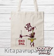 Askılı Bez Çanta - Looney Tunes - The End (BK-LT212) Lisanslı Ürün