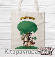 Askılı Bez Çanta - Looney Tunes - That's All Folks (BK-LT214) Lisanslı Ürün