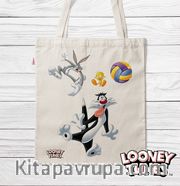 Askılı Bez Çanta - Looney Tunes - Volleyball (BK-LT216) Lisanslı Ürün