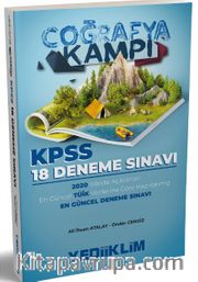 2020 KPSS Coğrafya Kampı Tüik Verilerine Göre Hazırlanmış 18 Deneme Sınavı 