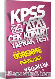 2020 KPSS Eğitim Bilimleri Öğrenme Psikolojisi Çek Kopart Yaprak Test