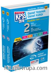 2016 KPSS Ortaöğretim-Ön Lisans Genel Yetenek-Genel Kültür Modüler Set (2 Kitap)