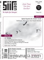 Şiirden İki Aylık Şiir Dergisi Sayı:32 Kasım Aralık 2015