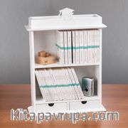 Cep Boy Mini Kitaplık (Beyaz Lake)