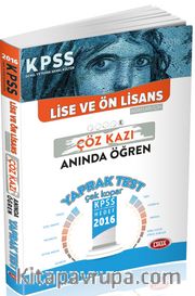 2016 KPSS Lise Ön Lisans Çöz Kazı Anında Öğren Yaprak Test 