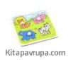 Montessori Ahşap Zeka Oyunları / w-Grip Parts Animals 
