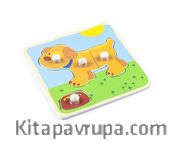 Montessori Ahşap Zeka Oyunları / w-Grip Parts Dog