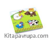 Montessori Ahşap Zeka Oyunları / w-Grip Parts Farm Animals