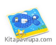 Montessori Ahşap Zeka Oyunları / w-Grip Parts Fish