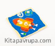 Montessori Ahşap Zeka Oyunları / w-Grip Parts Rocket
