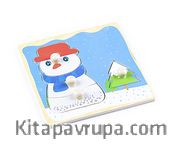 Montessori Ahşap Zeka Oyunları / w-Grip Parts Snowman