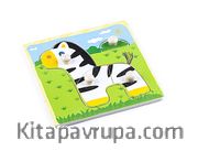 Montessori Ahşap Zeka Oyunları / w-Grip Parts Zebra