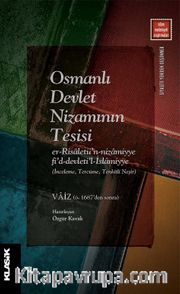 Osmanlı Devlet Nizamının Tesisi