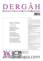 Dergah Edebiyat Sanat Kültür Dergisi Sayı:306 Ağustos 2015