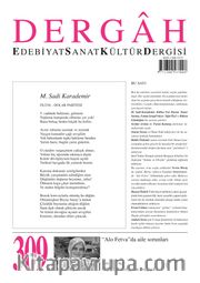 Dergah Edebiyat Sanat Kültür Dergisi Sayı:309 Kasım 2015