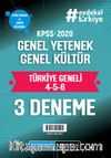 2020 KPSS Genel Yetenek Genel Kültür Türkiye Geneli Deneme (4.5.6) 3'lü Deneme Seti