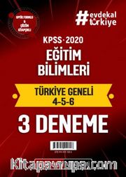 2020 KPSS Eğitim Bilimleri Türkiye Geneli Deneme (4.5.6) 3'lü Deneme Seti