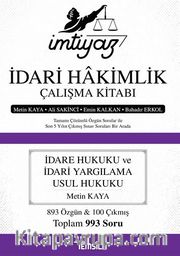 İmtiyaz İdari Hakimlik Çalışma Kitabı