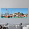 Full Frame 4 Parçalı Ahşap Poster - Hizalı Yerleşim - Marmaris Limanı (FF-HY065)