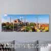 Full Frame 4 Parçalı Ahşap Poster - Hizalı Yerleşim - Ayasofya (FF-HY057)