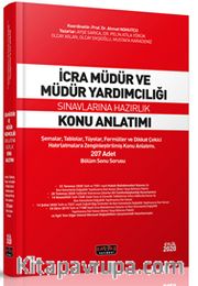 İcra Müdür ve Müdür Yardımcılığı Konu Anlatımı 