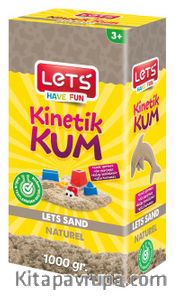 Lets Kinetik Kum 1000 gr. Naturel Karton Kutu