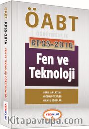 2016 ÖABT KPSS Fen ve Teknoloji Konu Anlatımı Çözümlü Testler Çıkmış Sorular