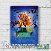 Ahşap Poster - Scooby Doo - Mystery Machine (BK-SD293) Lisanslı Ürün