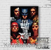 Ahşap Poster - Justice League (BK-JL275) Lisanslı Ürün