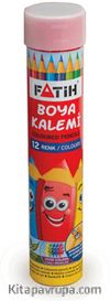 Fatih Tam Boy Tüplü Kuru Boya Kalem 12 li(FA33114KB12RTB)