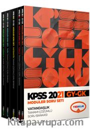 2021 KPSS Genel Yetenek Genel Kültür Tamamı Çözümlü Soru Bankası (5 Kitap)