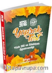 2016 KPSS ÖABT Türk Dili ve Edebiyatı Öğretmenliği Yaprak Test