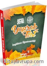 2016 KPSS ÖABT İngilizce Öğretmenliği Yaprak Test