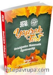 2016 KPSS ÖABT Ortaöğretim Matematik Öğretmenliği Yaprak Test