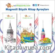 Magnetli Büyük Kitap Ayraçları / İstanbul Temalı