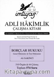 İmtiyaz  Adli Hakimlik Çalışma Kitabı Borçlar Hukuku (Genel Hükümler-Özel Hükümler)