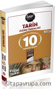 2016 KPSS ÖABT Tarih Öğretmenliği Tamamı Çözümlü 10 Deneme Sınavı 