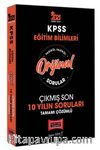 2021 KPSS Eğitim Bilimleri Orijinal Sorular Fasikül Tamamı Çözümlü Çıkmış Son 10 Yılın Soruları