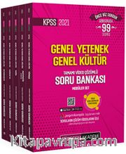 2021 KPSS Genel Yetenek Genel Kültür Tamamı Video Çözümlü Soru Bankası Modüler Set - 5 Kitap
