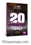 2021 KPSS Genel Yetenek Türkçe Tamamı Çözümlü 20 Deneme 