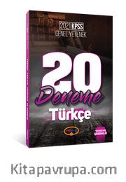 2021 KPSS Genel Yetenek Türkçe Tamamı Çözümlü 20 Deneme 