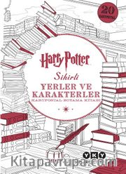 Harry Potter Sihirli Yerler ve Karakterler Kartpostal Boyama Kitabı