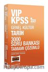 2021 KPSS VIP Tarih Tamamı Çözümlü 3000 Soru Bankası