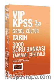 2021 KPSS VIP Tarih Tamamı Çözümlü 3000 Soru Bankası
