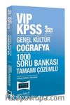 2021 KPSS VIP Coğrafya Tamamı Çözümlü 1000 Soru Bankası