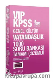 2021 KPSS VIP Vatandaşlık Tamamı Çözümlü 1000 Soru Bankası