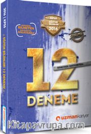 2016 KPSS Eğitim Bilimleri 12 Deneme Çözümlü