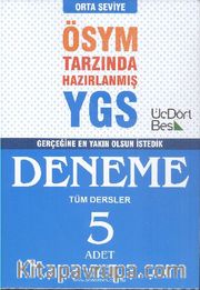 YGS Tüm Dersler ÖSYM Tarzında Hazırlanmış 5 Deneme