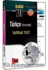 2016 ÖABT Türkçe Öğretmenliği Yaprak Test 